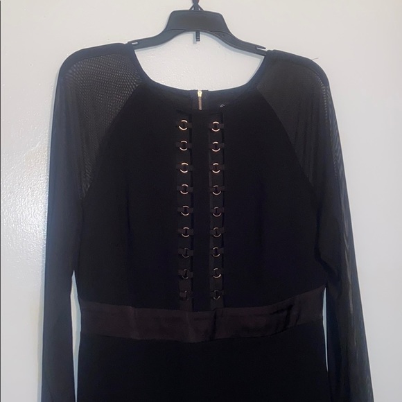 FTF Sheer Longsleeved Black Sexy Dress - Picture 2 of 7